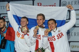 Максим Кабацкий, Никита Бекасов и Никита Егоров победили на Первенстве мира