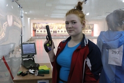 Полина Корелина победила в стрельбе из пистолета