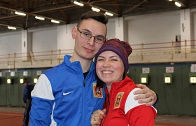 Маргарита Ломова и Антон Аристархов - чемпионы России по пулевой стрельбе