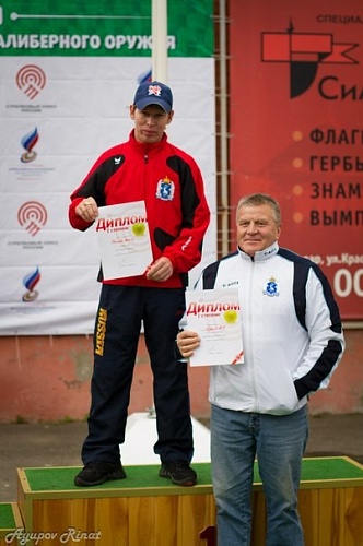 Денис Соколов и его личный тренер Алексей Юрков