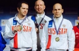 Владимир Гончаров, Владимир Исаков и Антон Гурьянов - чемпионы Европы