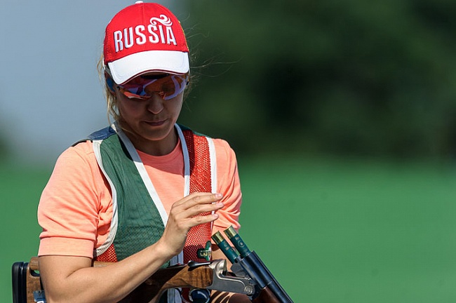 Альбина Шакирова в финале в "ските" (2016 ISSF | Photo: Nicolò Zangirolami)