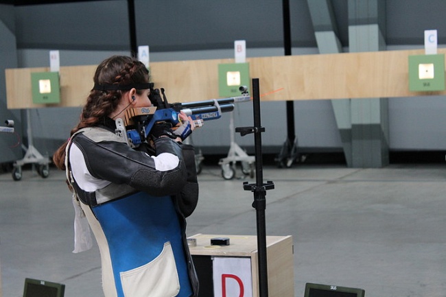 Победитель Всероссийских соревнований в стрельбе из пневматической винтовки Мелисса Себало