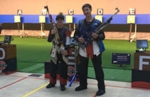 Дарья Вдовина и Александр Дрягин победили в упражнении «смешанные команды, винтовка» на Этапе Кубка мира в Габале